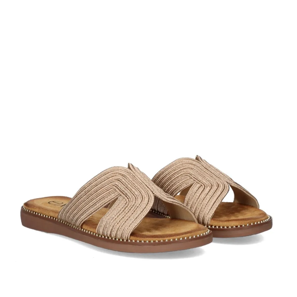 Sandalia Plana Zf1982-F5 Rose Doraudo