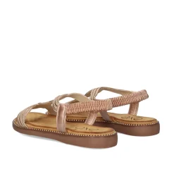 Sandalia Plana Zf1982-F6 Rose Doraudo