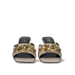 Sandalia Salto Baixo Betta-300 Dorado