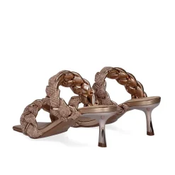 Sandalia Salto Baixo Betta-550 Champagne