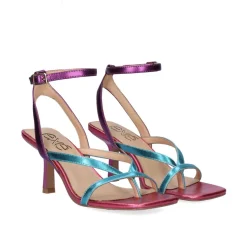 Sandalia Salto Baixo Cindy-663 Turquesa