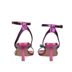 Sandalia Salto Baixo Cindy-663 Turquesa