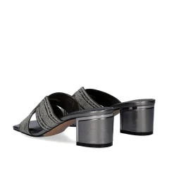 Sandalia Salto Baixo De Isabel-590 Pewter