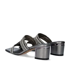 Sandalia Salto Baixo De Isabel-592 Pewter