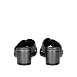 Sandalia Salto Baixo De Isabel-590 Pewter