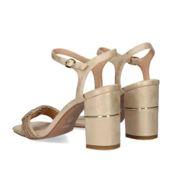 Sandalia Salto Baixo Helen-644 Dourado