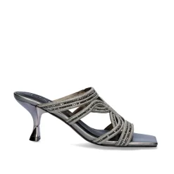 Sandalia Salto Baixo Jenifer-126 Pewter