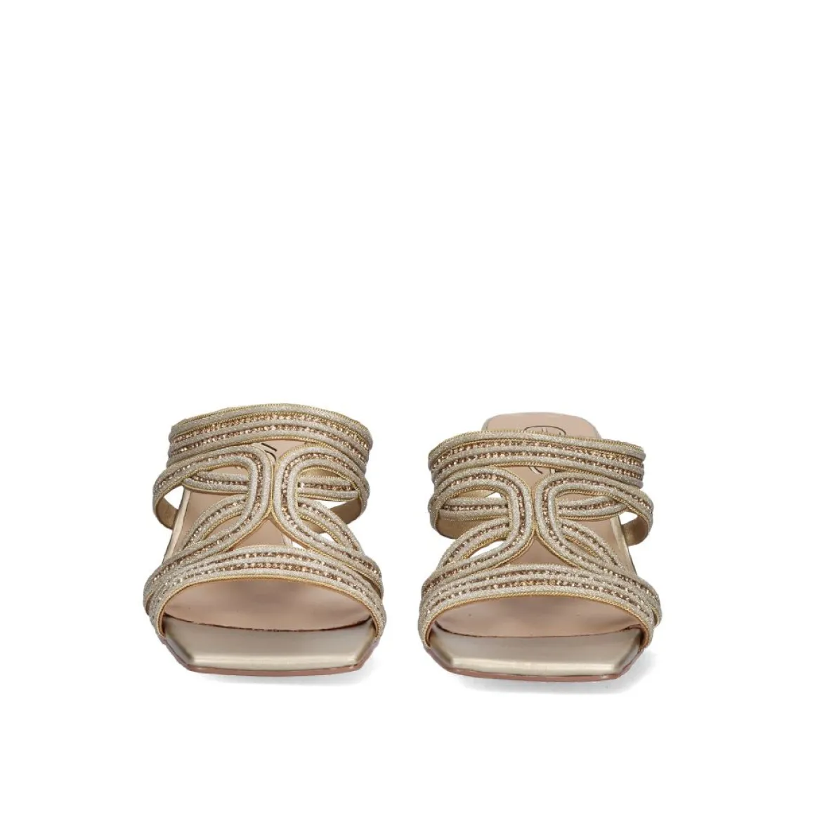 Sandalia Salto Baixo Jennifer-126 Dourado