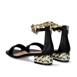 Sandalia Salto Baixo Katy-011 Preto