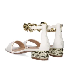 Sandalia Salto Baixo Katy-011 Branco