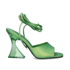 Sandalia Salto De Cristal-706 Verde