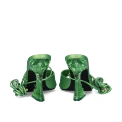 Sandalia Salto De Cristal-706 Verde