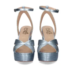 Sandalia Salto De Verao 2023 Ophelia-832 Snake Aqua
