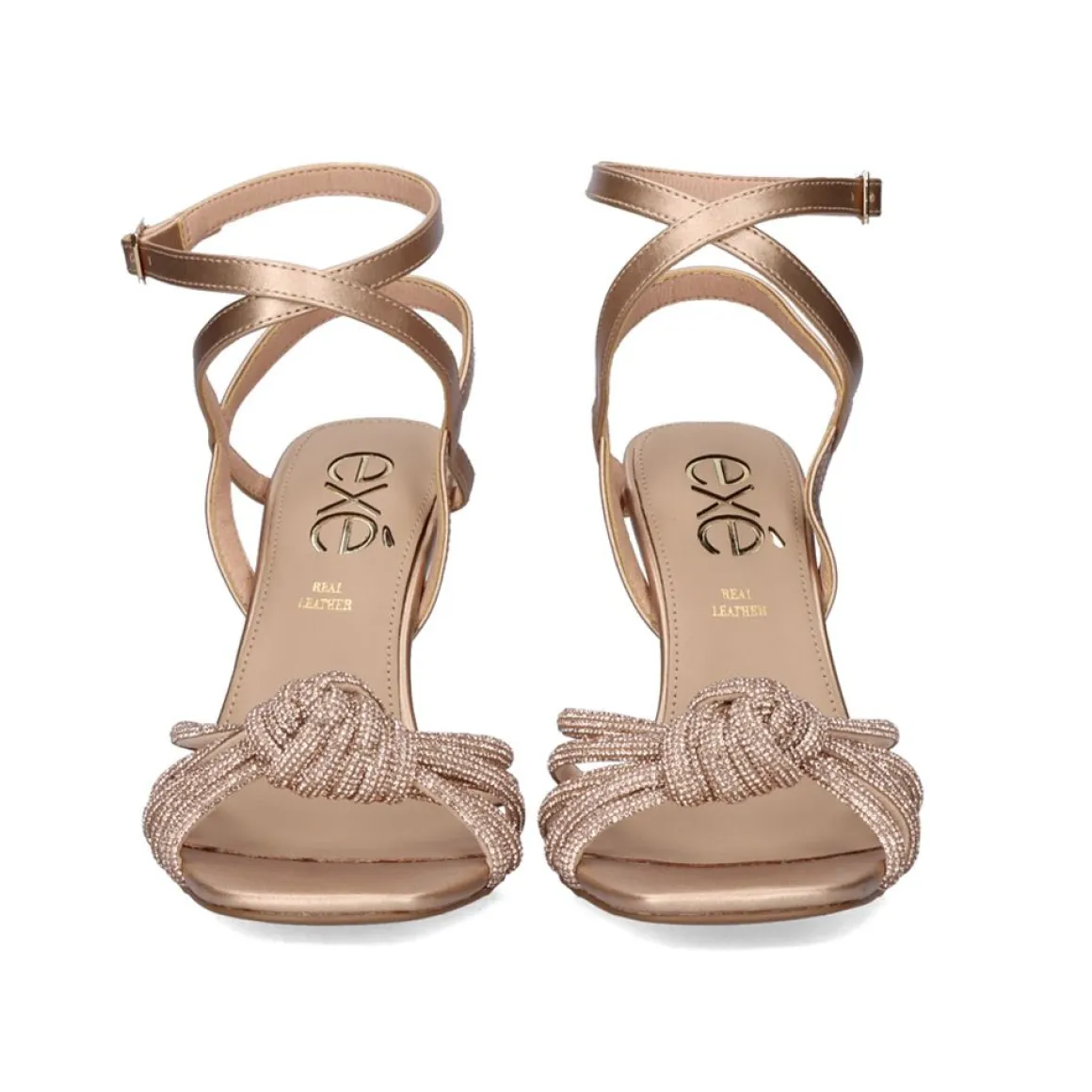 Sandalia Salto Ginger-493 Ouro Rosa