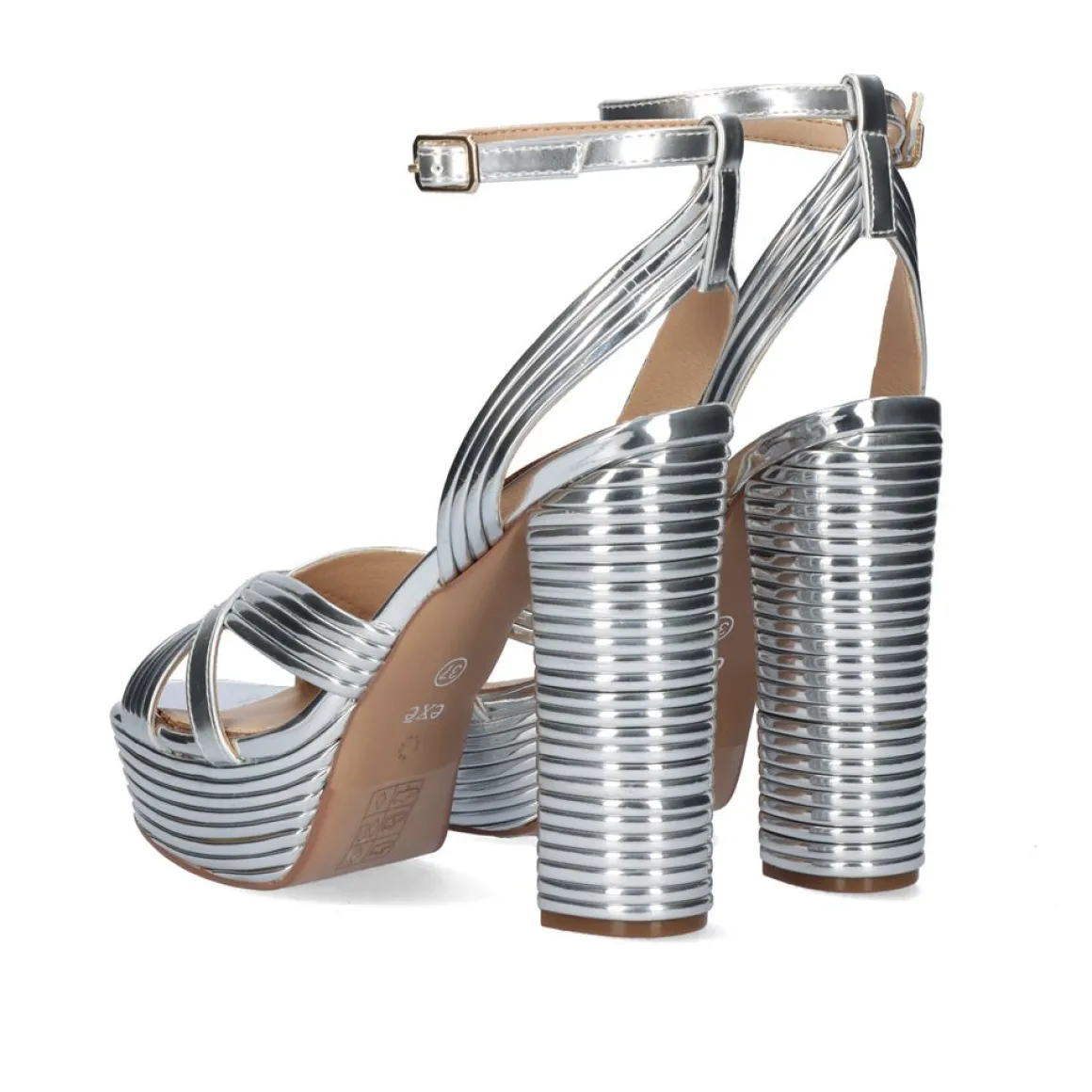 Sandalia Salto Ophelia-832 Silver