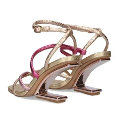 Sandalia Salto 23V Maggie-811 Fuxia