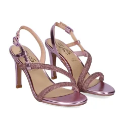 Sandálias Com Salto Alto Rebeca-233 Lilas