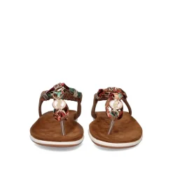 Sandálias De Dedo Chato F8043-4 Marrom