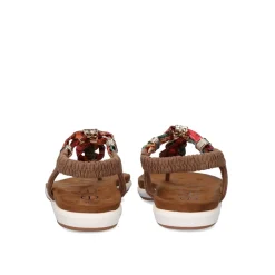 Sandálias De Dedo Chato F8043-4 Marrom