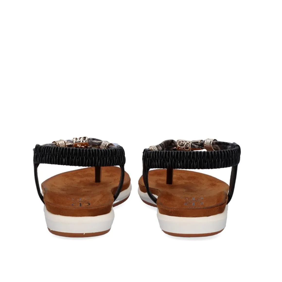 Sandálias De Dedo Liso F8043-4 Preta