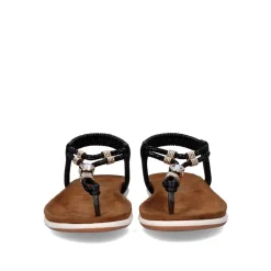 Sandálias De Dedo Liso F8043-33A Preta