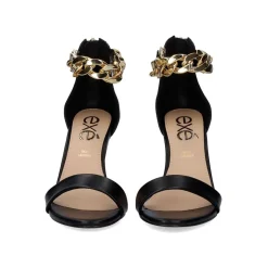 Sandálias De Salto Preto Rebeca-466