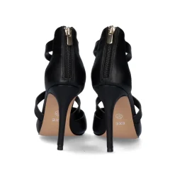 Sapato Calcanhar Jessica-930 Com Tiras Em Preto