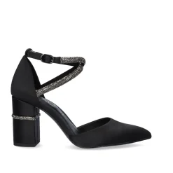 Sapato De Salto (>8 Cm) Exe Madlen-750 Satin Preto