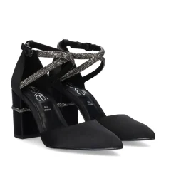 Sapato De Salto (>8 Cm) Exe Madlen-750 Satin Preto