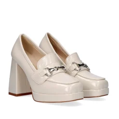 Sapato De Salto Alto Estilo Mocassim W2083-R3136 Cor Ice