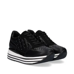 Sneaker Plataforma Ex42 Em Preto