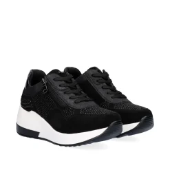 Sneaker Plataforma Ex34 Em Preto