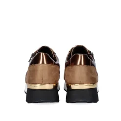 Sneaker Plataforma Ex39 Em Khaki