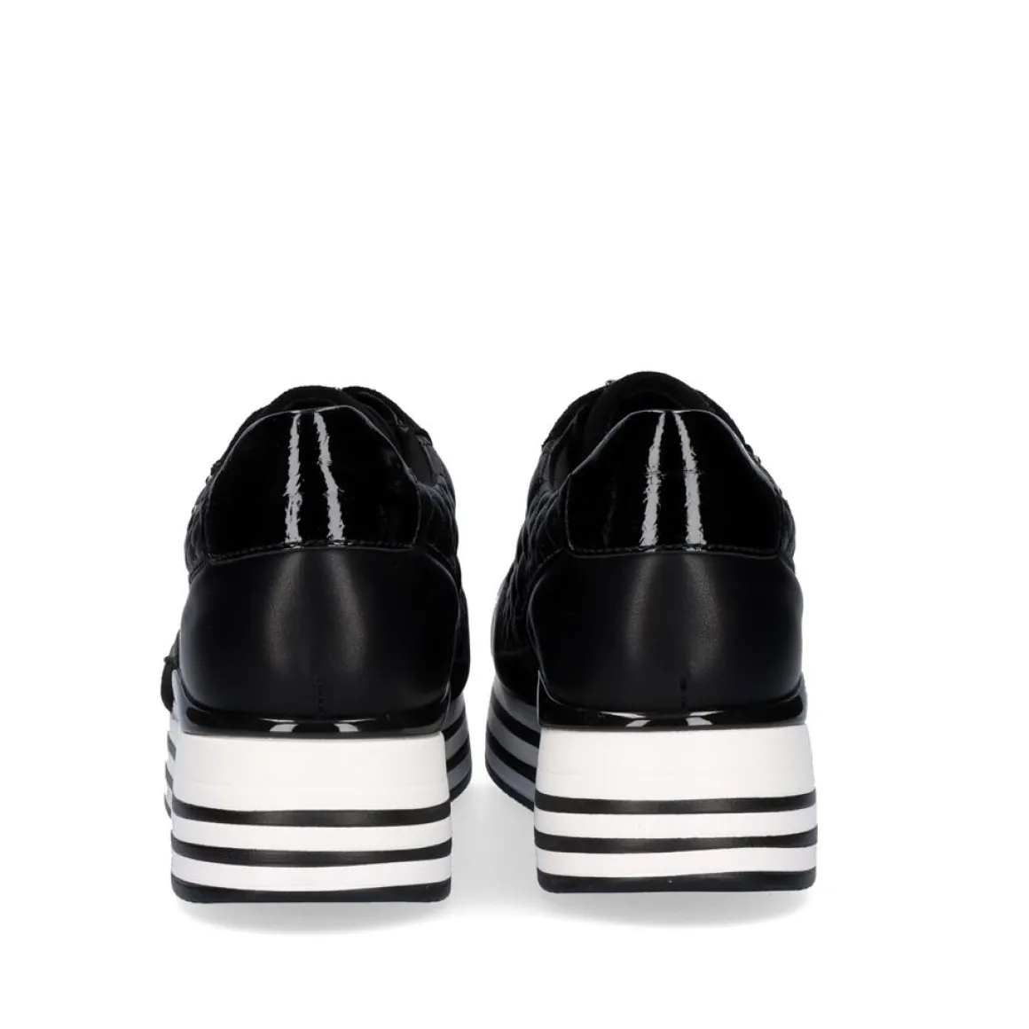 Sneaker Plataforma Ex42 Em Preto