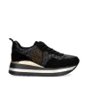 Sneaker Plataforma Rg2210A Em Preto-Dourado