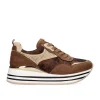 Sneaker Plataforma Rg2210B Em Bronze Brilhante