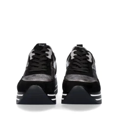 Sneaker Plataforma Rg2210B Em Preto Brilhante