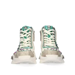 Tenis Estilo Bota C168-3 Offwhite