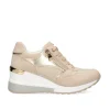 Tenis Plataforma Bege 34-31Ex18