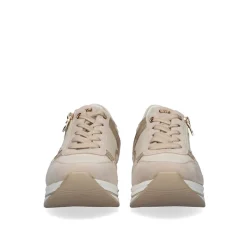 Tenis Plataforma Bege 149-31Ex26