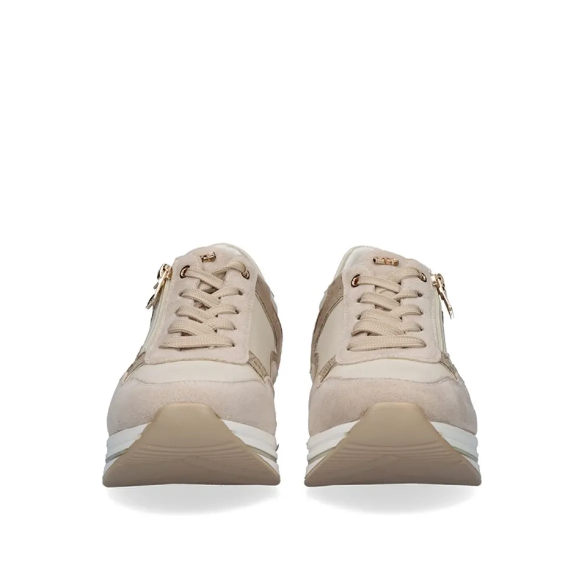 Tenis Plataforma Bege 149-31Ex26