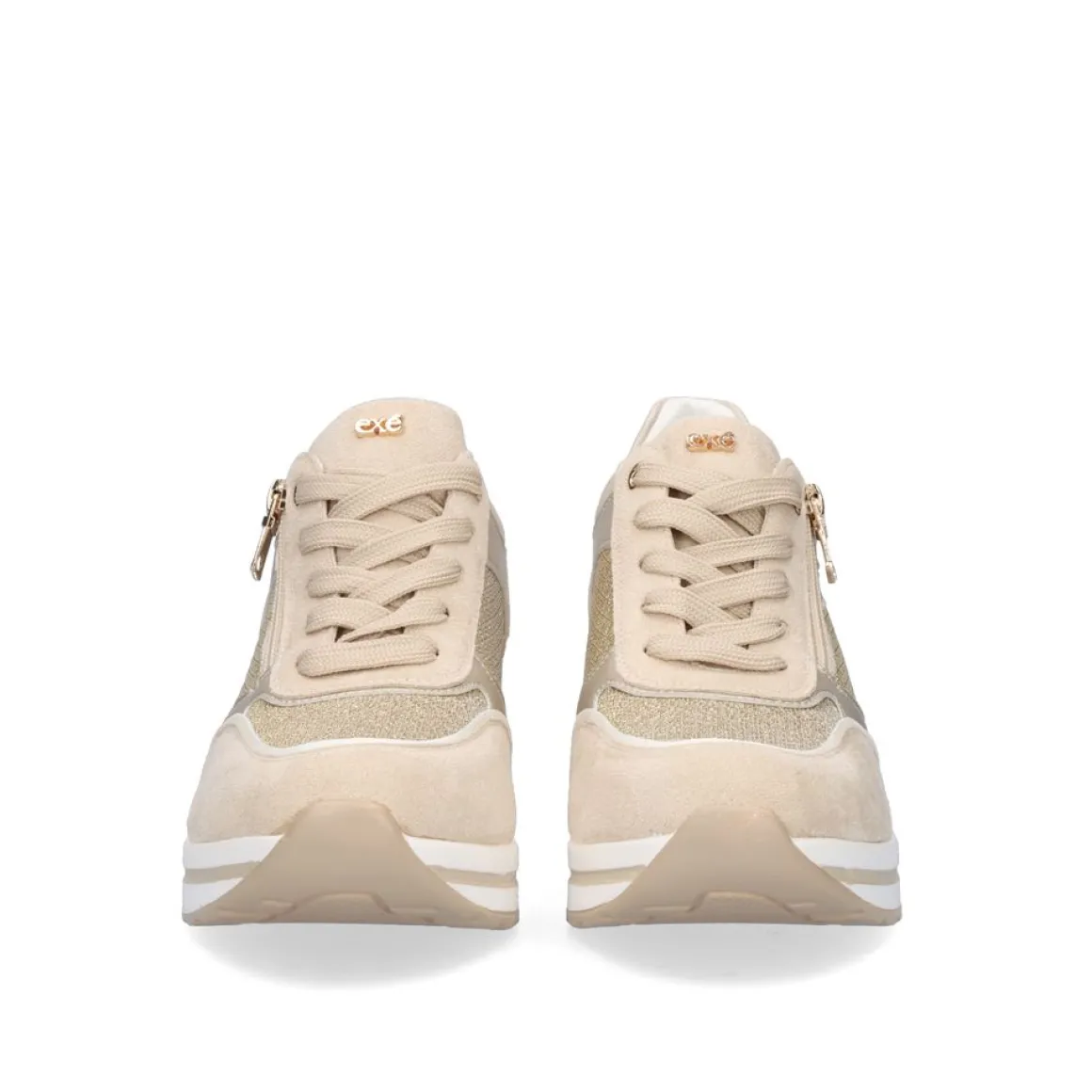 Tenis Plataforma 392-31Ex40 Bege