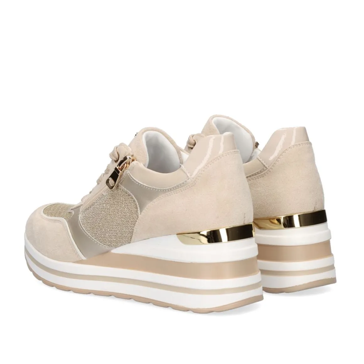 Tenis Plataforma 392-31Ex40 Bege