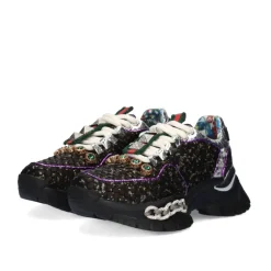 Tenis Plataforma Exe C168-2 Preto