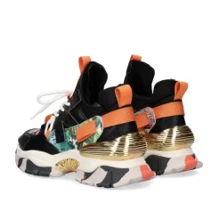 Tenis Plataforma T33-5 Laranja